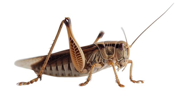 grasshopper isolated on white background