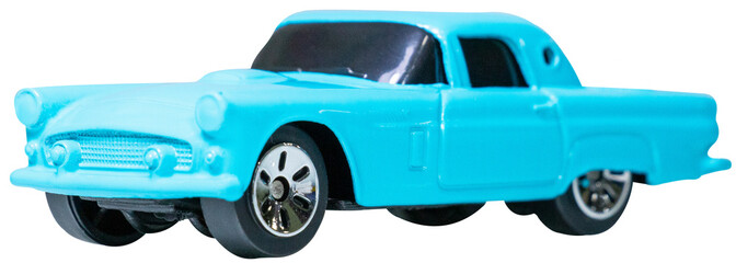 blue car toy on transparent background