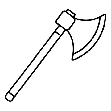 black and white axe clip art preview