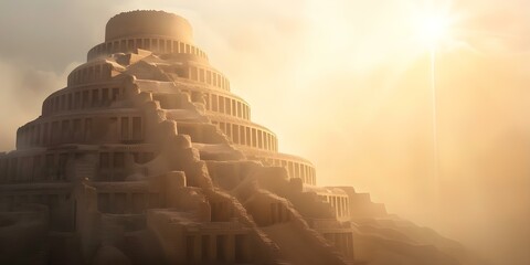 Significance of the Ancient Babylon Tower of Babel in the New Testament. Concept Religious Symbolism, Tower of Babel, New Testament Connections