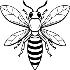 Insects coloring pages for kids coloring book