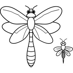 Insects coloring pages for kids coloring book
