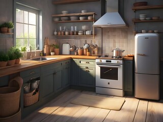 Cozy Kitchen Room Inspiration Photography Art