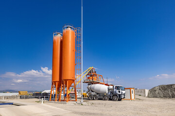 Obraz premium Industrial cement plant