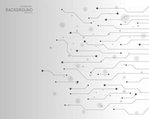 Hi-tech communication concept, white background 
Network connection design. Communication. Abstract technology, illustration, innovation background, digital science and technology.