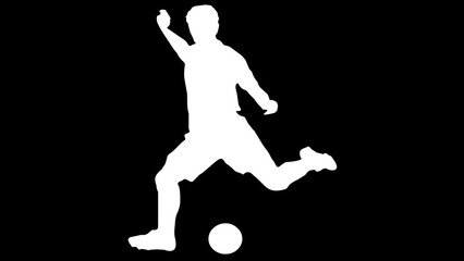 Timeless Elegance: Capturing Football Action in Black and White in illustration