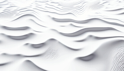 Obraz premium Wavy volumetric abstract monochrome pattern. Vector illustration