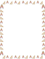 Obraz premium border frame for back to school