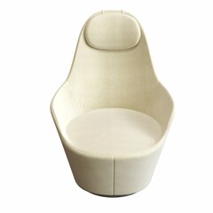 armchair isolated on white background, interior furniture, 3D illustration, cg render
