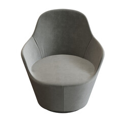 armchair isolate on a transparent background, interior furniture, 3D illustration, cg render
