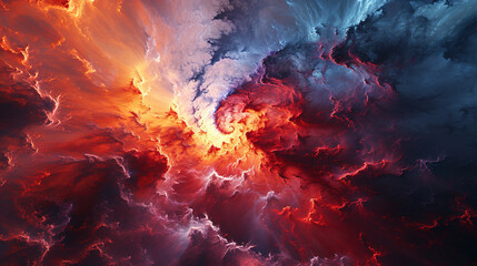 Minimalistic Landscape Of A Colorful Vortex Of Spiraling into infinity Against A Midnight Sky Abstract Background