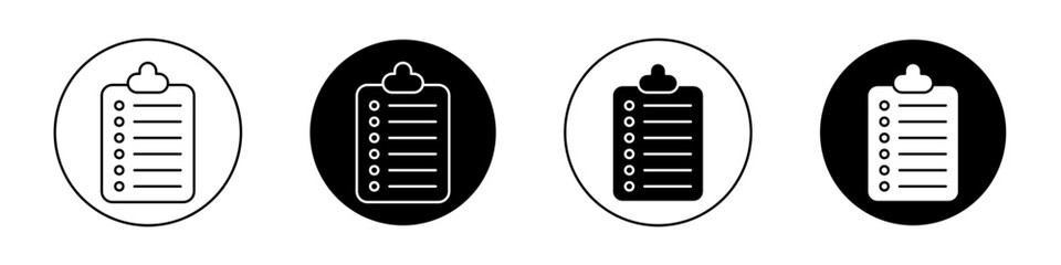Clipboard vector icon symbol in flat style.