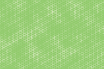 Triangular Halftone Texture Retro wave Vector Geometric Technology Abstract Background. Half Tone Triangles Retro Light Moss Green Pattern. Minimal 80s Style Dynamic Tech Structure Wallpaper