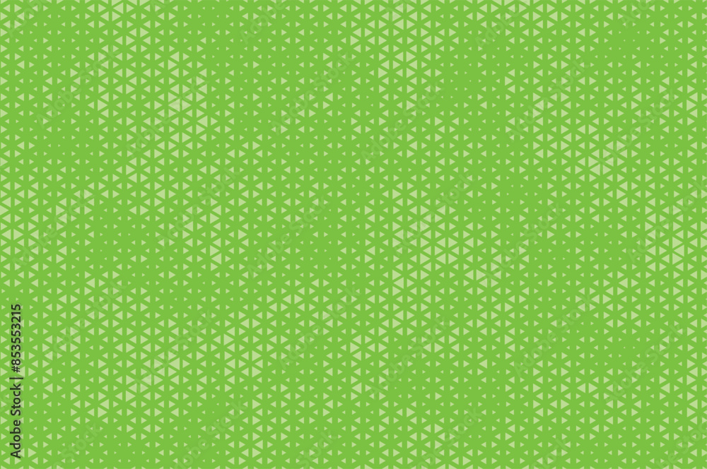 Poster triangle halftone vector background. apple green halftone pattern. abstract geometric dots backgroun