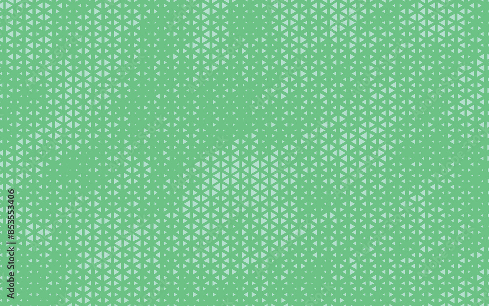 Poster triangle halftone vector background. spring green halftone pattern. abstract geometric dots backgrou