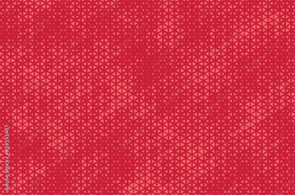 Poster triangle halftone vector background. cherry pink halftone pattern. abstract geometric dots backgroun