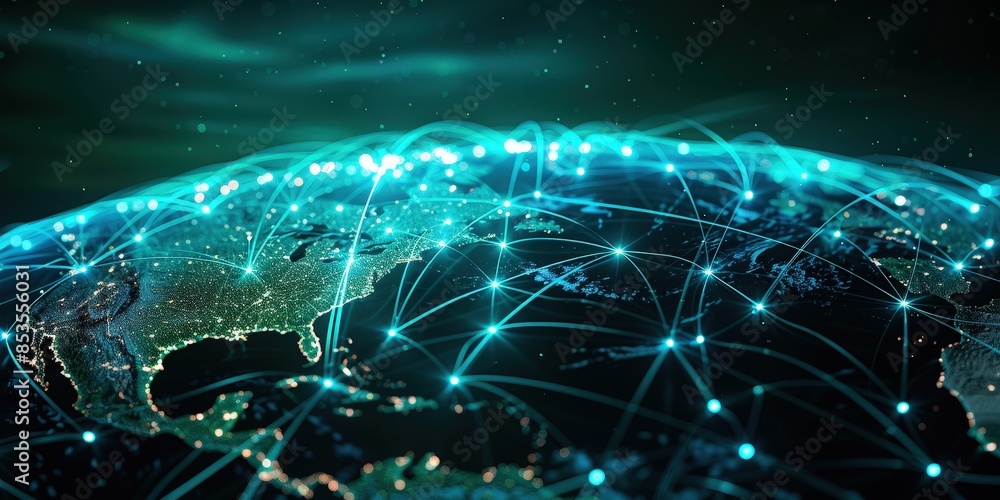 Poster global network connections: a visual representation