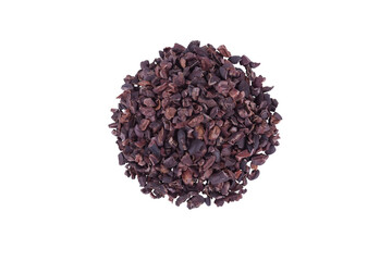 Cacao Nibs, Top View on transparent png
