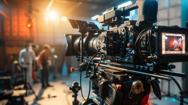 The professional film camera setup