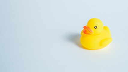 黄色いアヒルの雛のおもちゃ　横長