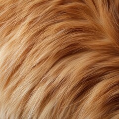 Naklejka premium Close-up of Red Ginger Cat Fur Texture.