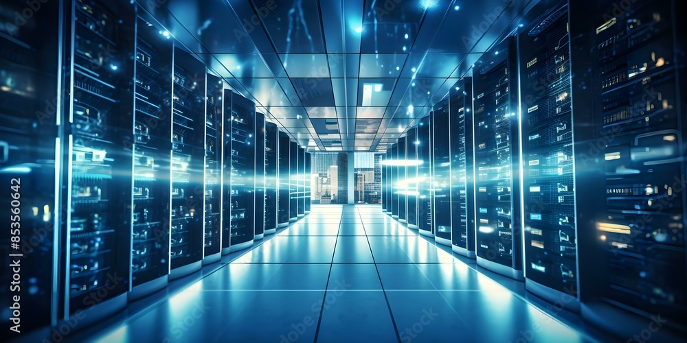 Poster enhanced operational efficiency and performance through upgraded technology infrastructure. concept 