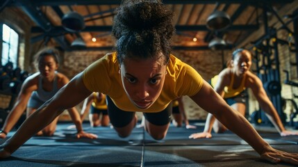 The group fitness workout