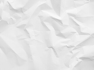 Paper White Crumpled Background