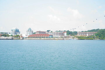 view of the river and the city
