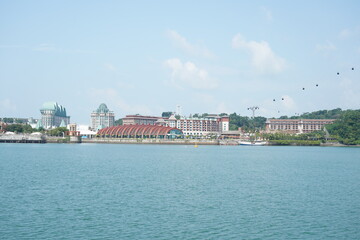 The Singapore Cable Car is a scenic aerial ropeway offering breathtaking views of Singapore’s skyline, harbor, and lush greenery. It connects Mount Faber, HarbourFront, and Sentosa Island, providing a