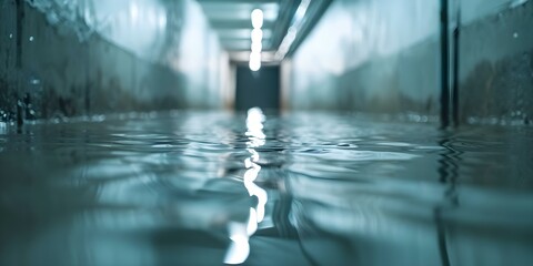 Protecting Basement from Water Damage with Insulation. Concept Basement Insulation, Water Damage Prevention, Protection Strategies, Insulation Materials