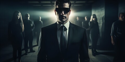 Covert Operations An Undercover Agent in Action. Concept Undercover Missions, Secret Operations, Stealth Tactics, Surveillance Techniques