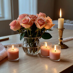 Front view of candle ai photo