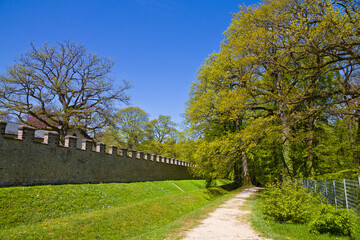 Cityscapce of Saalburg in Taunus, Bad Homburg, Hesse-Germany.