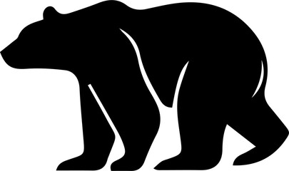 silhouette of a bear