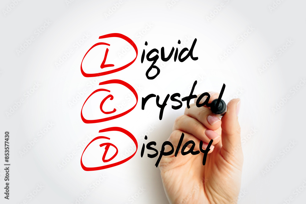 Poster lcd - liquid crystal display is a type of flat panel display which uses liquid crystals in its prima