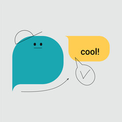 cool message bubbles template