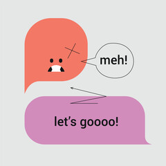 funny dialogue bubbles template