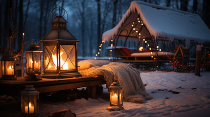 Beautiful Landscape Of Nestled Beside a Crackling Campfire Background