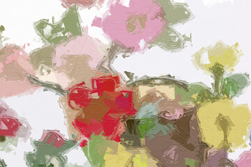 Oil paintings and various flowers, birds, landscapes, roses, peonies, peacocks, etc. are beautiful