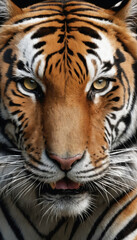 Obraz premium Fantasy Illustration of a wild animal tiger. Digital art style wallpaper background.