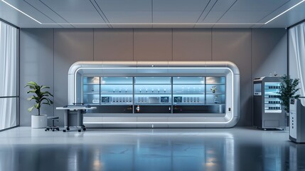 Obraz premium Cutting-Edge Cobalt-Free Battery Cells with Eco-Friendly Power Storage and Seamless Digital Control Interfaces