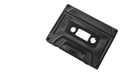 Obraz premium Cassette tape on white background