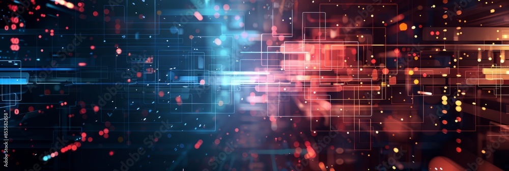 Poster modern tech abstract background. digital abstract background for business