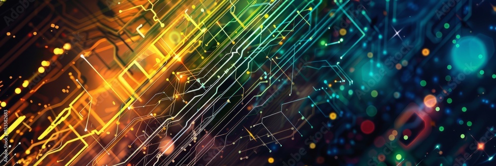 Poster modern tech abstract background. digital abstract background for business