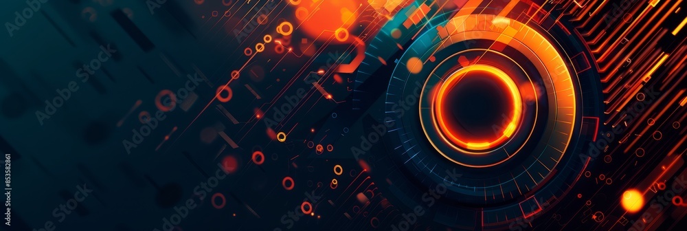 Poster modern tech abstract background. digital abstract background for business