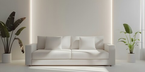 Creating a Contemporary Reading Nook with a Comfortable Sofa, Stylish Shelves, and Gentle Lighting. Concept Contemporary Design, Reading Nook Setup, Comfortable Sofa, Stylish Shelves, Gentle Lighting