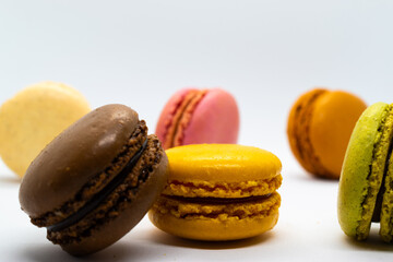 macaroons on a table