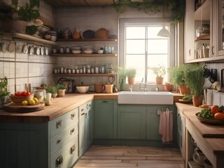 Cozy Kitchen Room Inspiration Photography Art