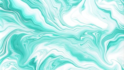 Obraz premium Abstract marble texture, white and mint green, elegant background design